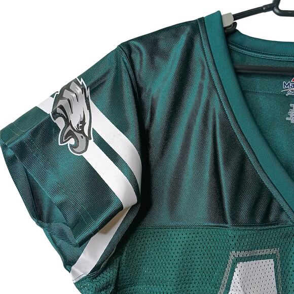 Majestic Womens NFL Philadelphia Eagles 11 Carson Wentz Mesh Jersey Plus Size 1X - Picture 7 of 9